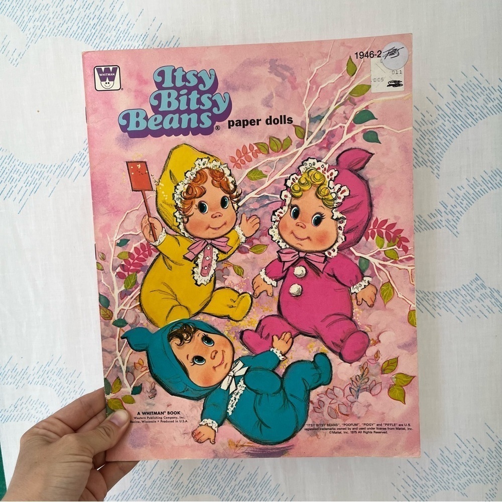 VINTAGE itsy bitsy beans paper doll set